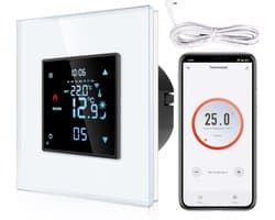 Slimme Inbouw Thermostaat met Sensor voor Vloerverwarming en Boiler | Wifi & Spraakbesturing