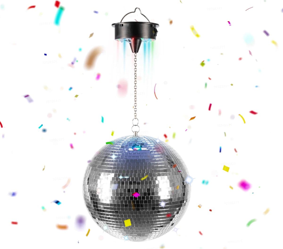 Discobal - 20 cm - met motor en led-licht — afbeelding 1