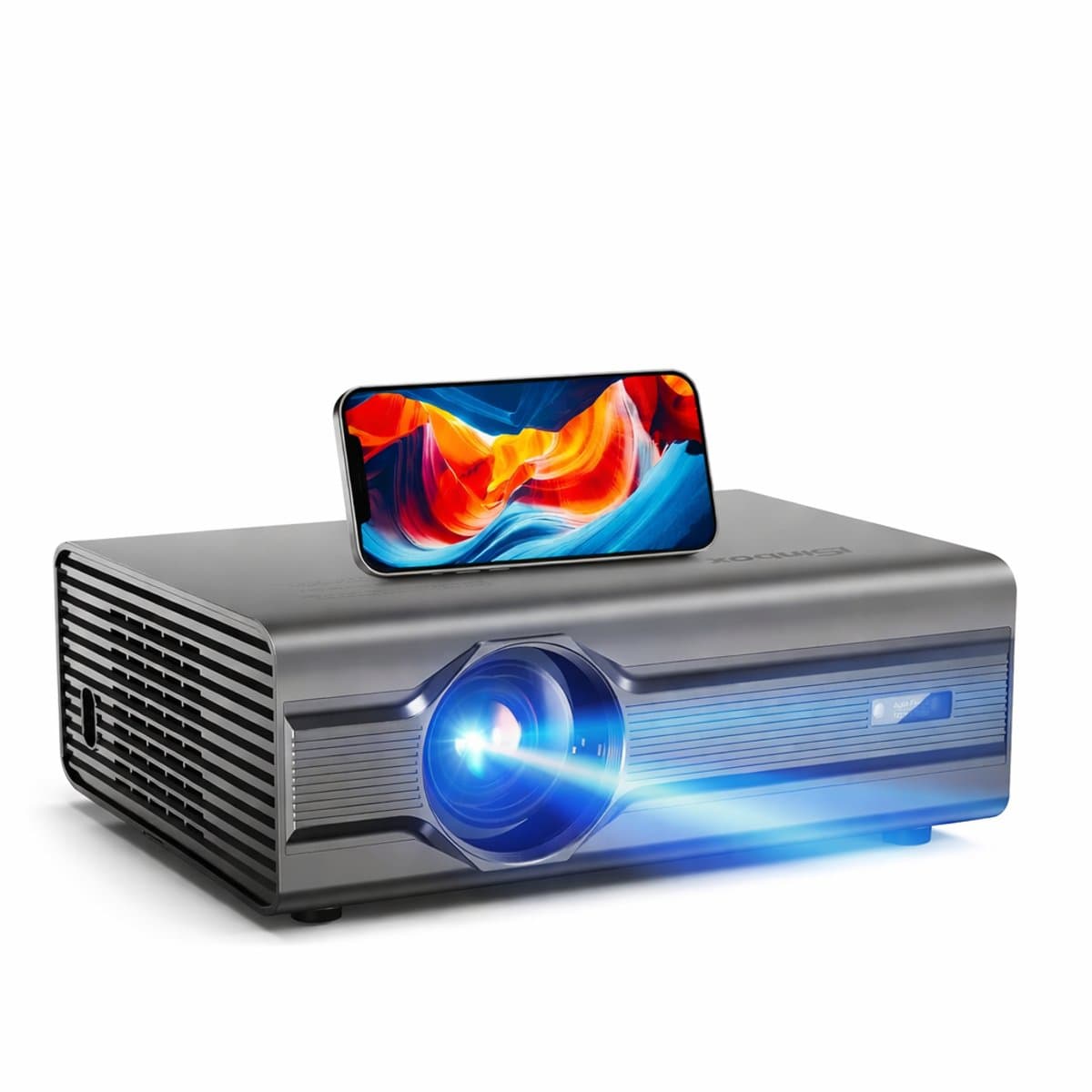 Rolu Beamer – 4K Projector – Mini Beamer - 700 ANSI – Wi-Fi6 – Bluetooth 5.3 – HDMI – USB – Draagbaar — afbeelding 1