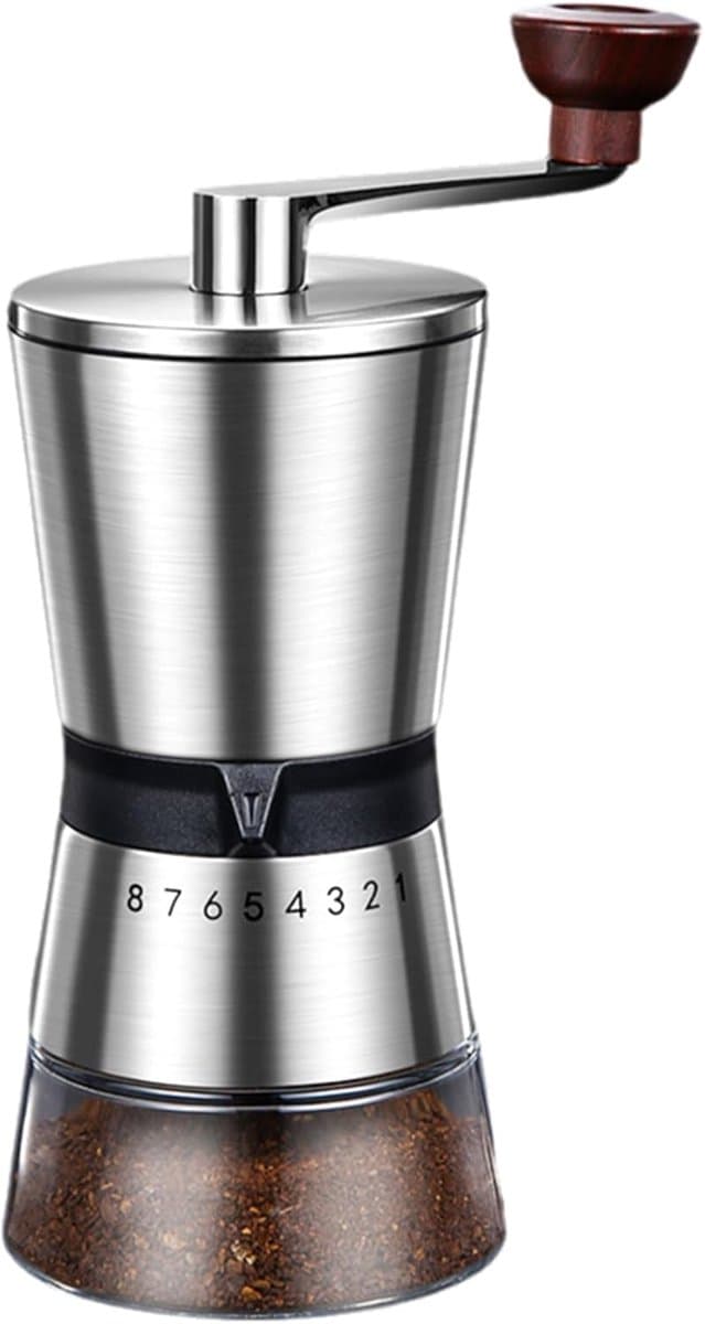 Keraamisch Tanden Handkoffiemolen – 8 Instellingen voor Espresso/Cold Brew/French Press — afbeelding 1