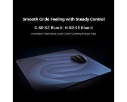 BenQ ZOWIE G-SR-SE Blue II Large Gaming Muismat – Esports Mousepad – 470x390mm – ComfortGlide™ – Anti‑Slip