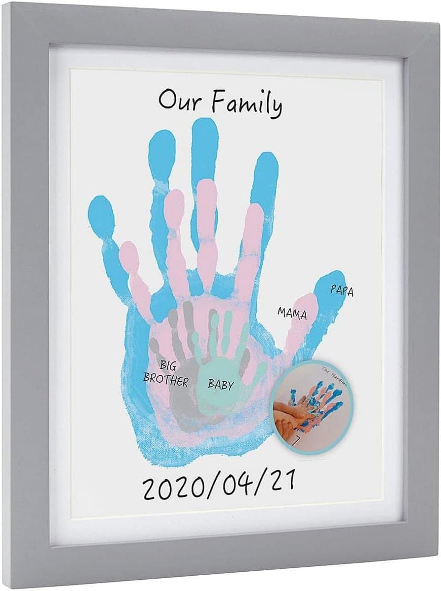Babyprints frame voor familie - handafdruk en voetafdruk set — afbeelding 1