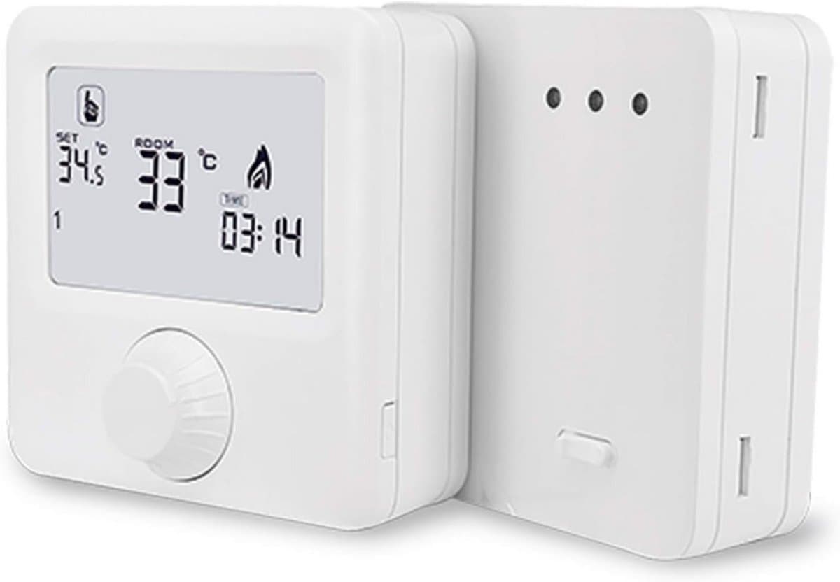 Digitale Programmeerbare Thermostaat voor Verwarming met RF Bediening — afbeelding 1
