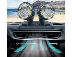 Krachtige USB Mini Ventilator - 360° Draaibaar & 2 Snelheden | Tafel, Auto, Kantoor & Camping
