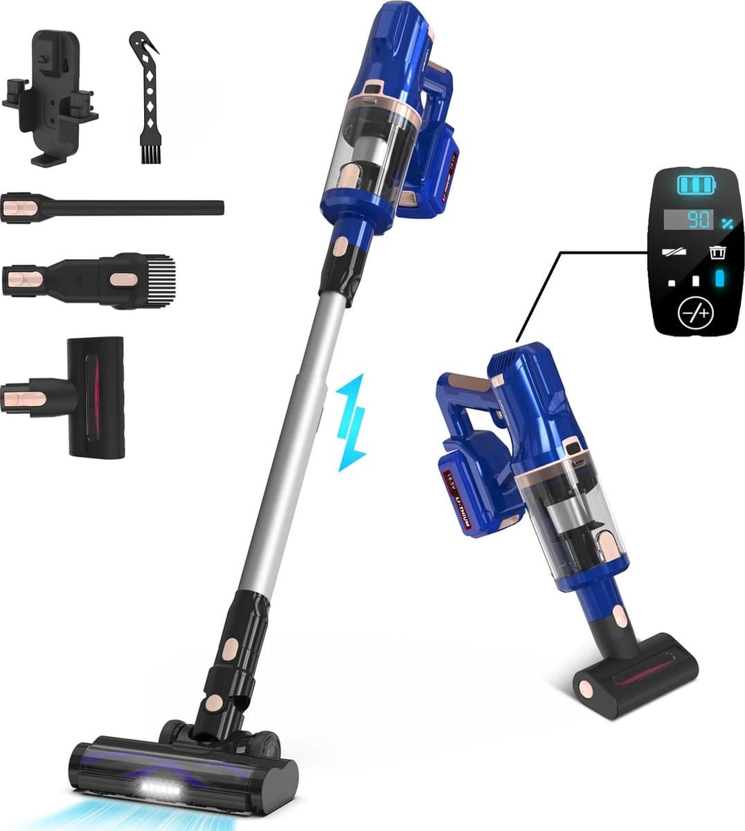 SteeFly® Steelstofzuiger INSE - Steelstofzuiger - Stofzuiger - Stofzuiger zonder zak - Blauw — afbeelding 1