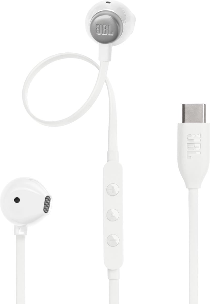 JBL TUNE 305C USB-C In-ear Bedrade oordopjes Wit — afbeelding 1