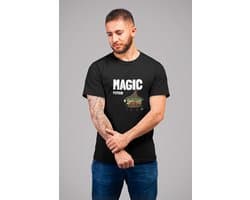 Shirt - Magic potion - Wurban Wear | Grappig shirt | Dieet | Unisex tshirt | Fast food | Airfryer | Sport | Verwenpakket | Wit & Zwart