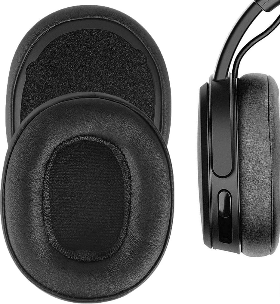 2x Oorkussens geschikt voor Skullcandy Crusher Wireless / Hesh 3 Koptelefoon Kussens - Vervangende earpads voor Overear Koptelefoon — afbeelding 1