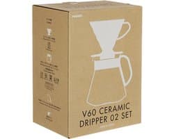 Hario V60 Set (Keramiek, Wit)