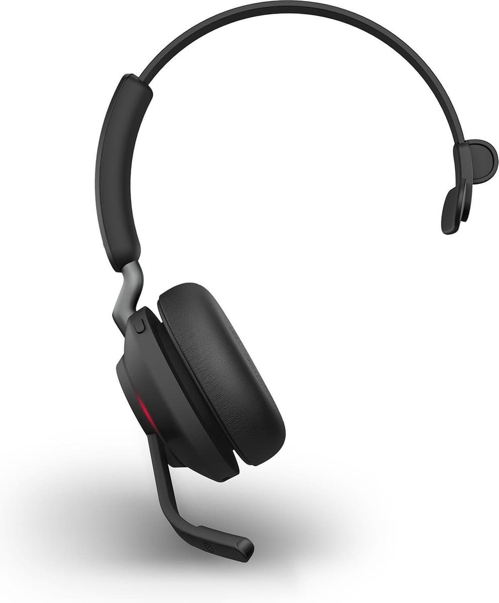 Jabra Evolve2 65 UC Mono Headset USB-A - UC-gecertificeerd (Zoom, Google Hangout, Avaya, Mitel ...) - Zwart — afbeelding 1