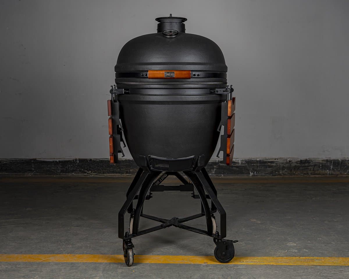 XL Kamado BBQ 23.5", Grill Bill Pro III - Supercompleet - Houtskoolmand - Multilevel System met gietijzeren en RVS roosters - Aslade - Grate Organizer - Onderstel met Extra Grote Wielen - Handlebar — afbeelding 1