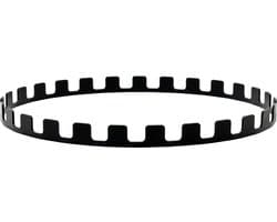 BonFeu Ring voor Spiezen - Staal - Zwart - BonFeu Accessoires BonBiza - Spiezen BBQ- 41 x 41 x 2 cm