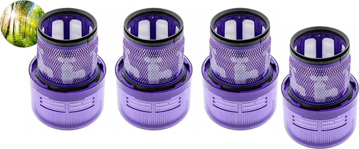 4 x HEPA filter compatible met Dyson V11 en V15 Stofzuiger Motor Wasbaar Absolute Pro Total Clean Torque Drive Animal Parquet SV14-Promessa-Design. — afbeelding 1
