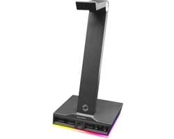 Speedlink Excello - RGB Headset Stand - USB 2.0 Hub - Zwart