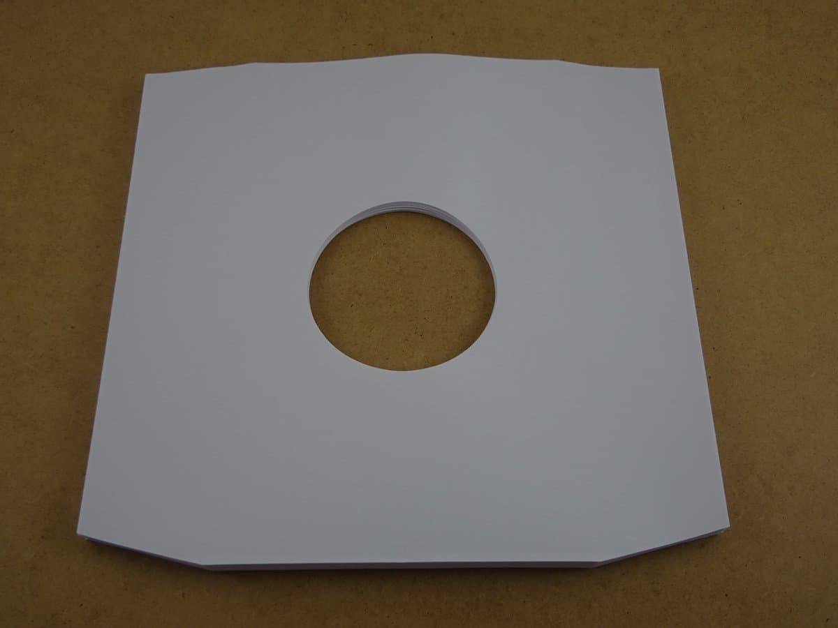 25 Stuks LP binnenhoezen deluxe wit papier (90gr papier, TOP KWALITEIT) - hoezen lp's, inner sleeves, binnenhoes, platenhoezen, maxi-singles, beschermhoezen, lps vinyl platen, 12", 12 inch — afbeelding 1