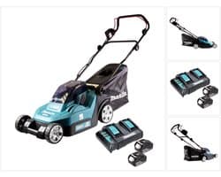 Makita grasmaaier - DLM382CM2 - 2x18 V - 38 cm - incl. 4,0 Ah accu (2 st) en duolader