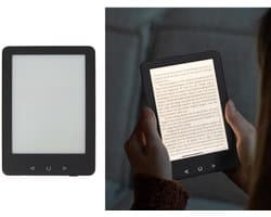 Fameilleur e-reader- e-book-tablet-computer- lezen- E-reader 6 inch – Draagbare E-book Reader – Aanpasbare Helderheid & Lettergrootte – 4 GB Opslag Uitbreidbaar tot 32 GB – Reflectievrij Scherm – Lichtgewicht – Zwart – Voor EPUB, PDF & MOBI