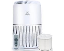 Vibrix PureFlow luchtreiniger met afstandsbediening - 50 m² - Automatische stand + 6-in-1 filtersysteem - Luchtkwaliteitsindicator - Ionisator - Luchtfilter - Air purifier met HEPA-filter