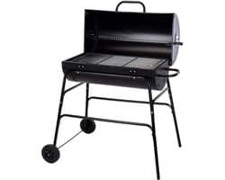 BBQ XL Houtskoolbarbecue - Cilindervorm - Grilloppervlak (LxB) 71 x 35 cm - Zwart