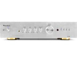 Stereo versterker - Audizio AD200A - hifi versterker met Bluetooth - Subwoofer aansluiting - Zilver