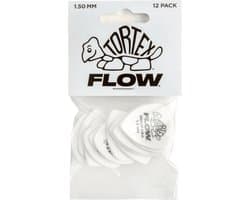 Jim Dunlop Tortex - Plectrums - Flow - 1,50 mm Wit - Player's Pack 12 Stuks