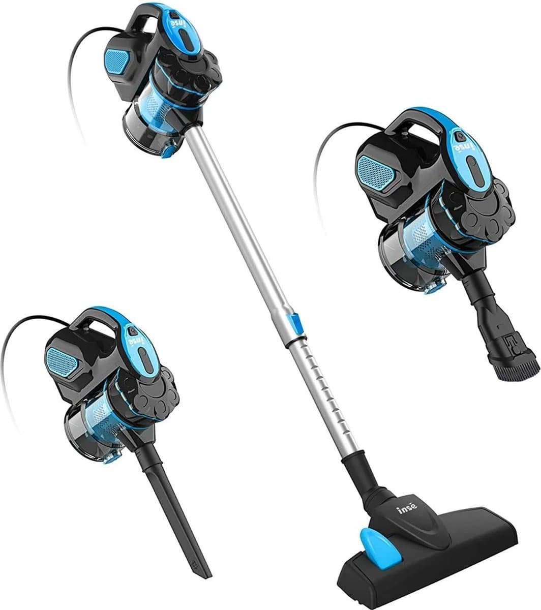 Wildor® Stofzuiger - Hand - Handstofzuiger - Stokzuiger - Schoonmaken - Huisdier - Haar - Tapijt - 18Kpa - 600W - Blauw — afbeelding 1