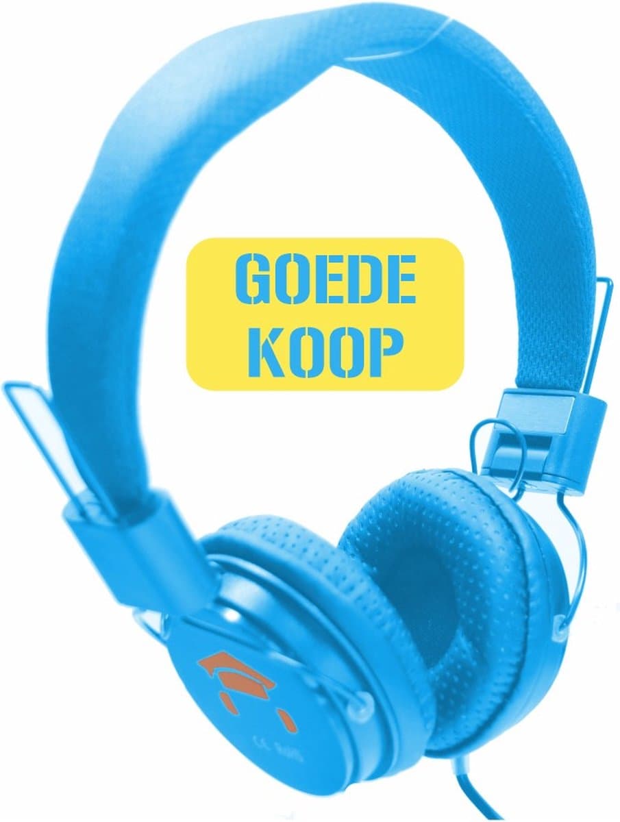 DKT -Eduline Skooli Hoofdtelefoon blauw zachte hoofdband en zachte oorschelpen DKT-KT898BL (schoolklas, school, onderwijs) — afbeelding 1