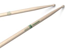 ProMark RBHR565AW Rebound 5A Raw Hickory drumstokken met houten tip