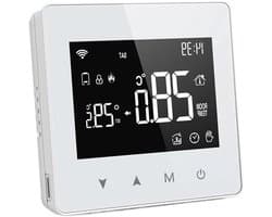 Slimme Thermostaat - Temperatuurregelaar Boiler - Verwarming Beheren - Wifi ZigBee Connectiviteit - Laag Stroomverbruik - Wit