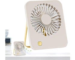 Bureauventilator - Persoonlijke Koeler - Comfortabele Luchtstroom - Stille Motor - 16.5 cm - Abrikoos