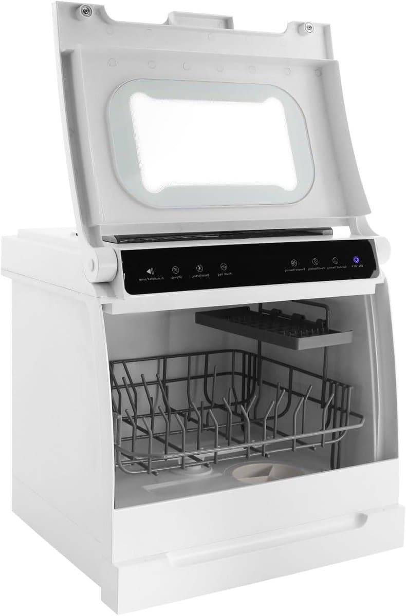 Tafelvaatwasser - Mini vaatwasser - Keuken Gemak - Intelligente Reiniging - 46 x 41 x 46 cm - Wit — afbeelding 1