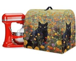 Mixerhoes Keuken - Apparaat Beschermhoes - Keuken Organisatie - Met Opbergvakken - 37 x 27.5 x 38 cm - Bloemenprint