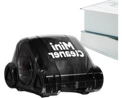 Mini Bureau Reiniger - Desktop Organizer - Werkplek Opruimen - Schattig Ontwerp - 8x8x6 cm - Zwart
