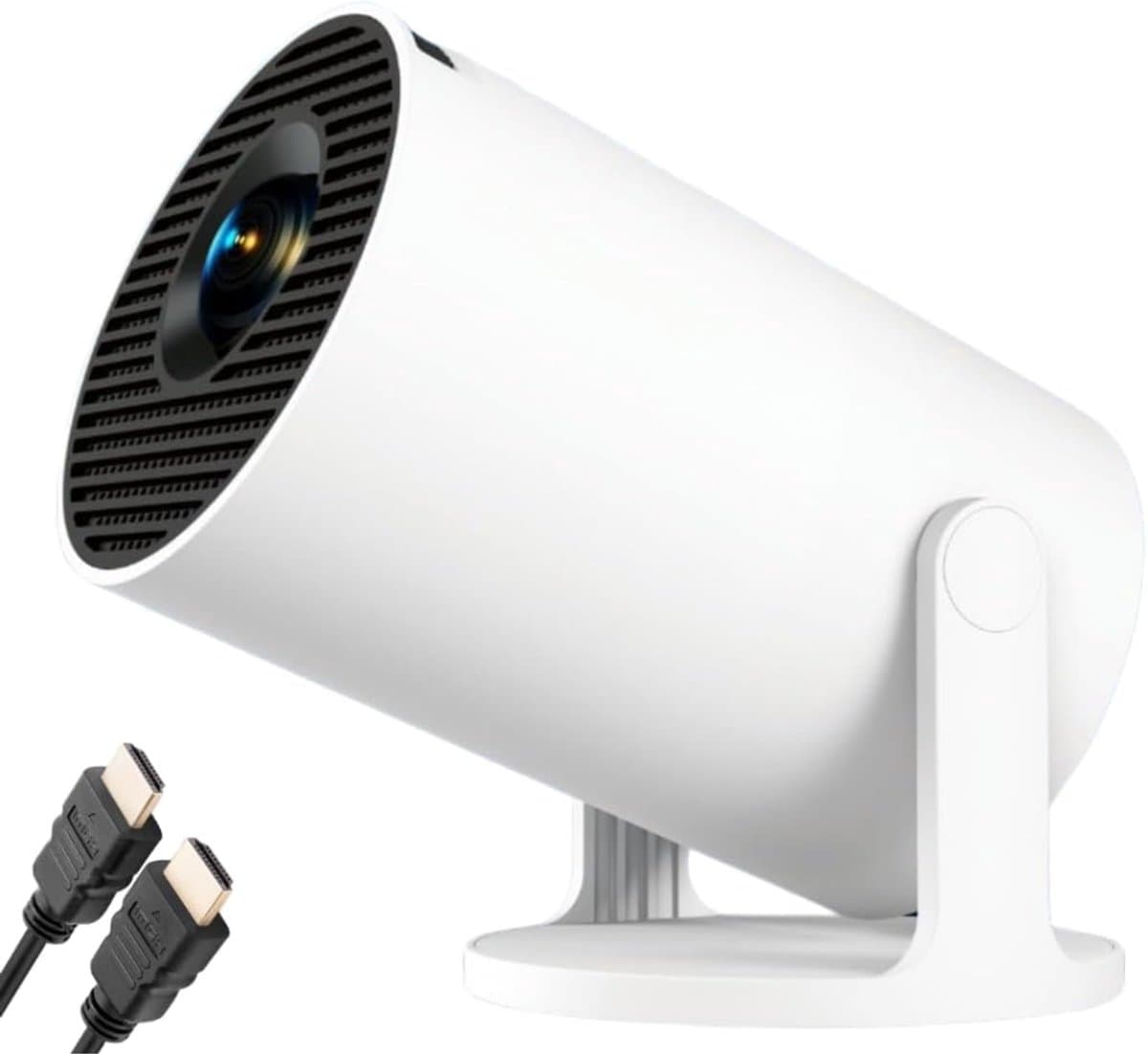 TIM® Draagbare beamer - Beamer - Projector - Mini Beamer - Wit - 10cm x 9cm x 16cm — afbeelding 1