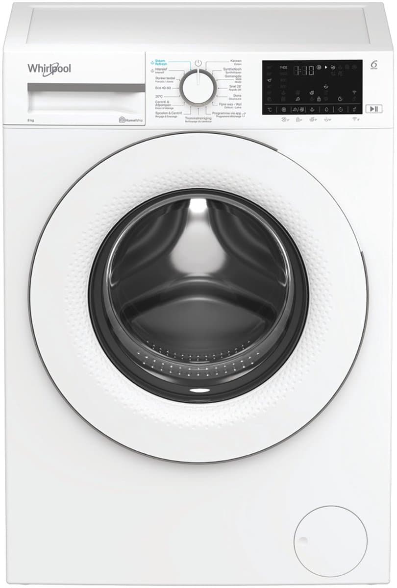 Whirlpool WAM 87W BE Vrijstaande wasmachine - 7 kg capaciteit - 1200 tpm centrifugeersnelheid - Energiezuinig - Wit — afbeelding 1
