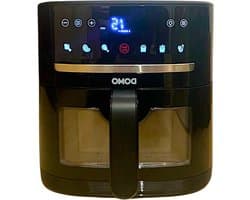 Heteluchtfriteuse - Airfryer - Gezond Koken - 6 Programma's - 4 Liter - Zwart