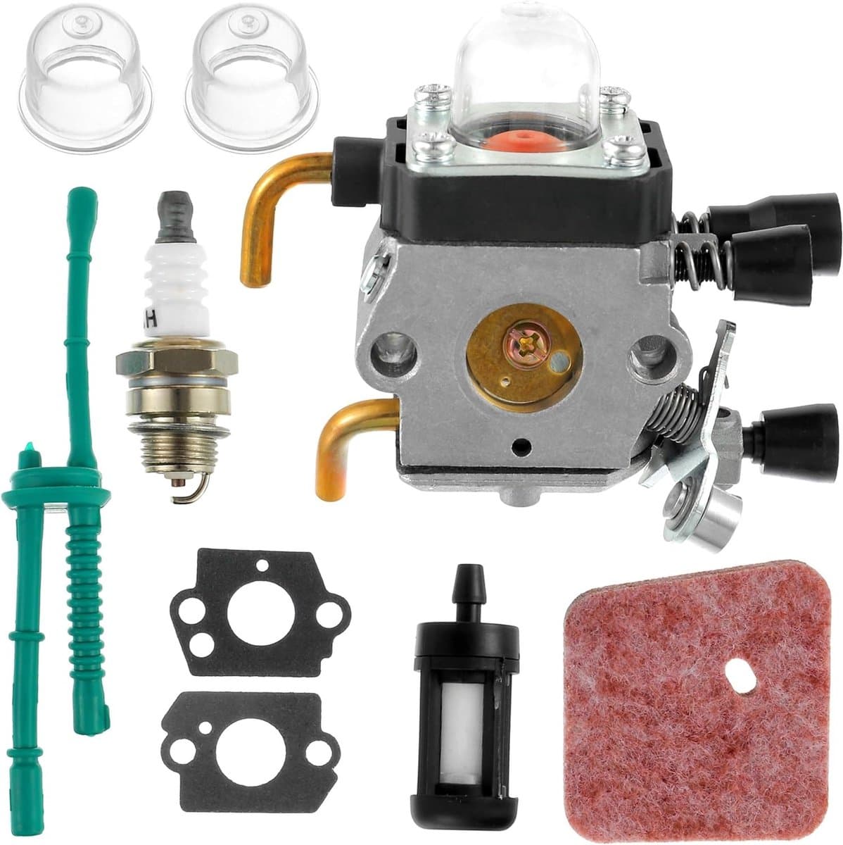 Complete Revisieset voor Grasmaaier Carburateur met Accessoires voor STIHL FS45C, FS45L, FS55, FC55 en KM55R - Verbeter de Prestaties en Efficiëntie van je Grasmaaier — afbeelding 1