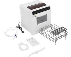Mini Vaatwasser - Compacte Afwasser - Keuken Gemak - 360 Graden Sproeiarmen - 46 x 41 x 46 cm - Wit