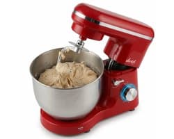 Vivid Green 2000W Keukenmixer - Geschikt voor Zwaar Deeg - 6,2L Mengkom - Keukenmachine - Keukenrobot - Rood