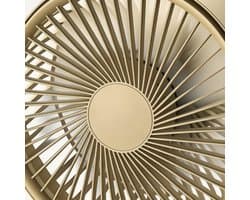 Auto Koelventilator - Auto Ventilator - Zomerse Rit - 360 Graden Verstelbaar - 13.6 cm Diameter - Crèmekleurig