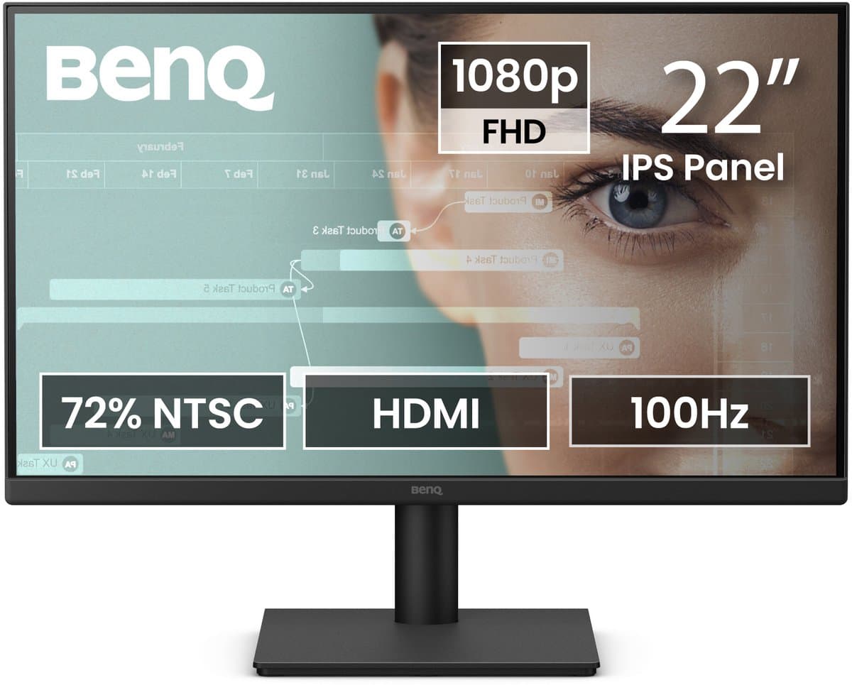 BenQ GW2291 – 21.5” Full HD IPS Monitor – 100Hz – Flicker‑Free – Low Blue Light – Ingebouwde Speakers — afbeelding 1