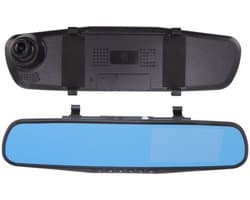 VT Goods - Achteruitkijkspiegel - 1080P Dash Cam - 4,3 Inch Monitor - G-sensor - Parkeerbewaking - Automatische Opname - Geschikt voor auto - Zwart