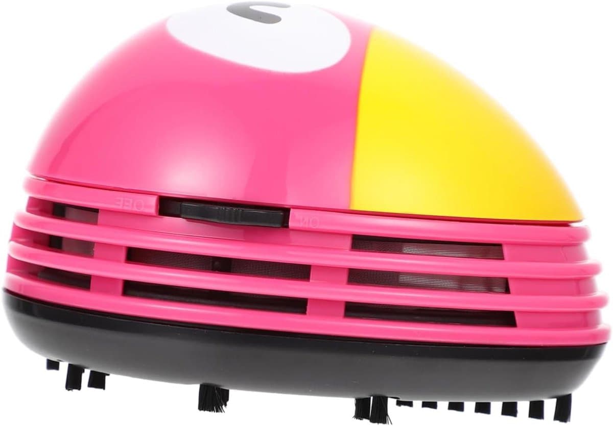 Mini Stofzuiger - Tafelreiniger Kruimeldief - Bureau Opruimen - Draadloos Compact Design - 10.5 cm - Roze — afbeelding 1