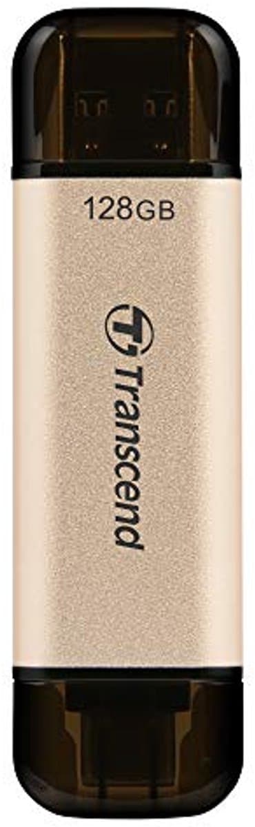 USB Flash Drive - Geheugenstick - Snelle Data Overdracht - Dubbele Poort - 128 GB - Goudkleurig — afbeelding 1