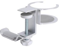 Hoofdtelefoonhanger Bekerhouder - Bureau Organizer - Ruimte Besparen - 360 Graden Draaibaar - Tot 53mm Dikte