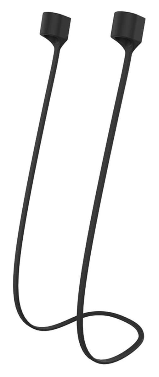 Magnetisch Oordopjes Koord - Ideaal voor Hardlopen of andere sport - Siliconen Strap voor Draadloze Oortjes - Geschikt voor AirPods 1, 2, 3, 4 & AirPods Pro 1 / Pro 2 / Pro 3 - Zwart — afbeelding 1