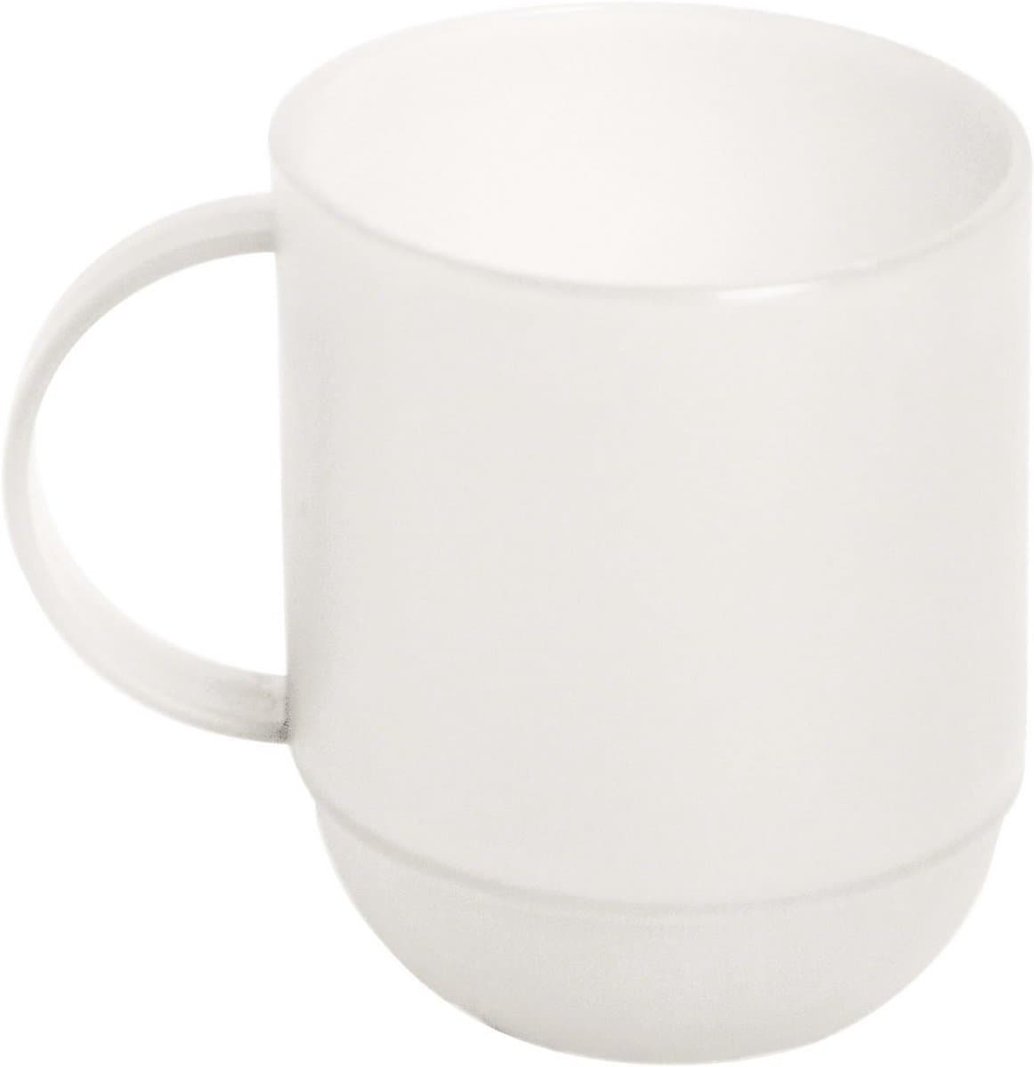 Witte Keramische Mok 350 ml - Geschikt voor Magnetron en Vaatwasser — afbeelding 1