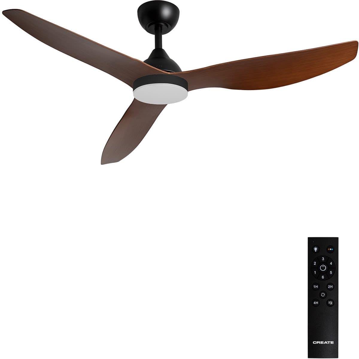 CREATE - Plafondventilator 40W stil Ø132 cm - M - Met licht - Afstandsbediening - WIND BALANCE — afbeelding 1