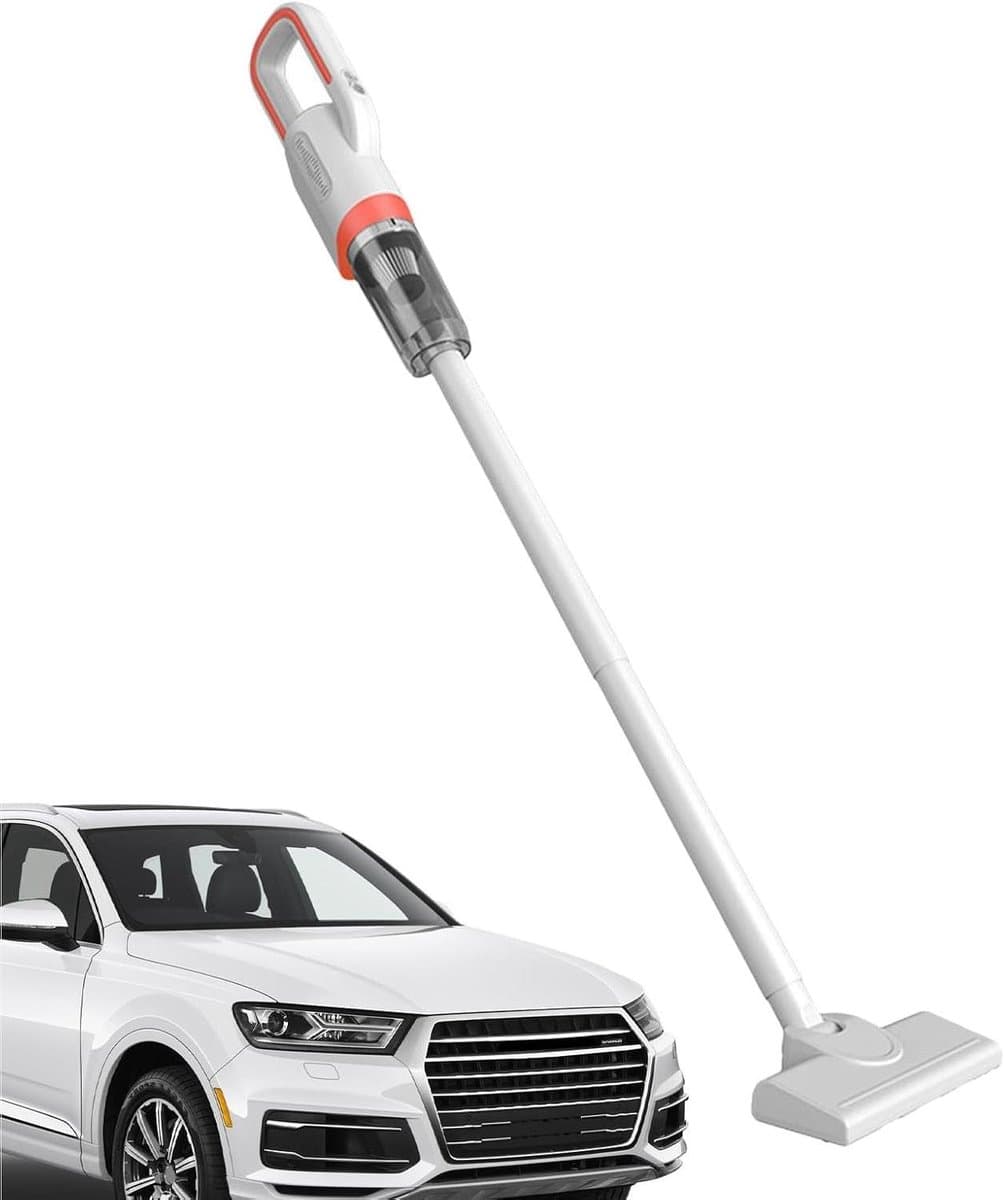 Draadloze Stofzuiger - Draagbare Handstofzuiger - Auto Interieur Reinigen - Draadloos Opladen - 114 cm - Oranje — afbeelding 1