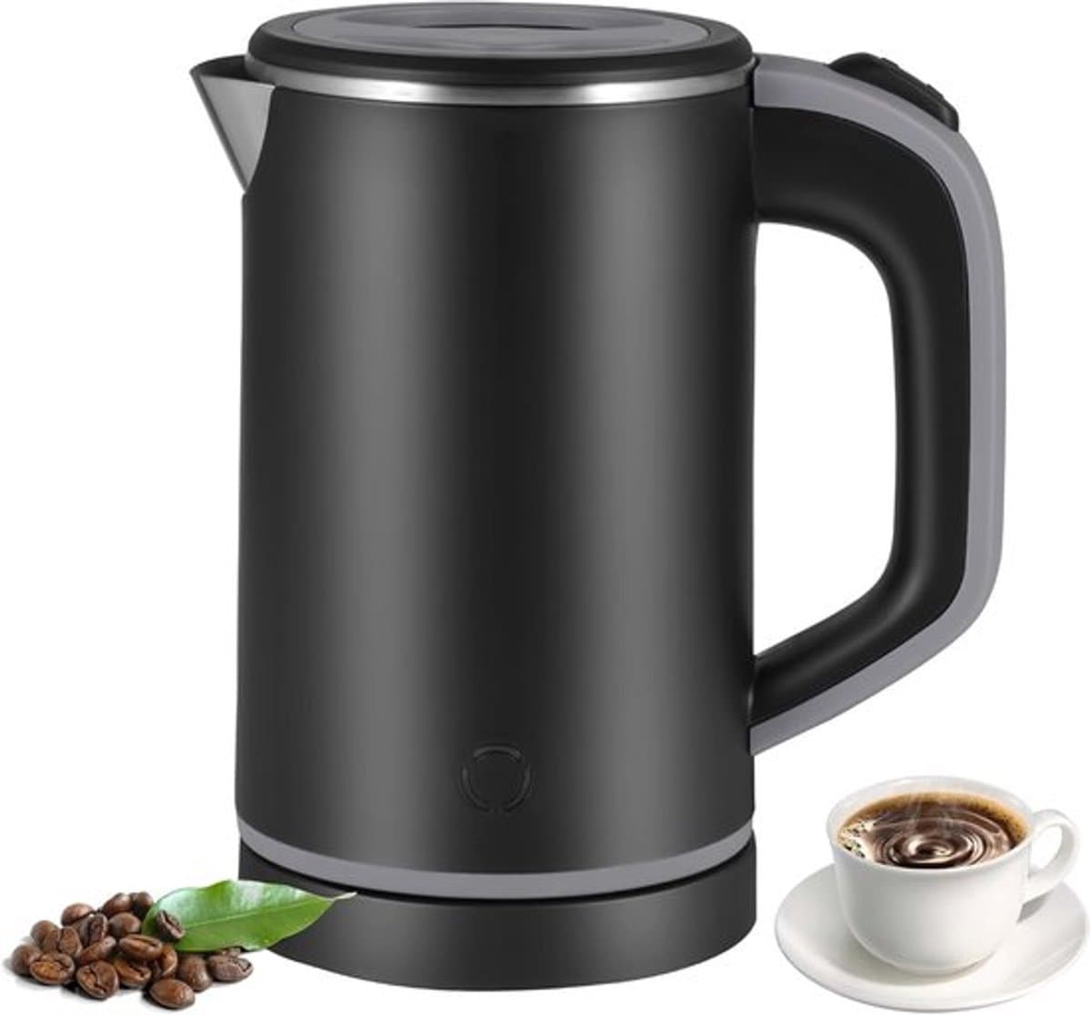 800ml Mini Reiskoker - 600W & 304 RVS - Met Automatische Uitschakeling - Voor Thee, Koffie & Melk - Veilig & Draagbaar voor Thuis & Reizen — afbeelding 1